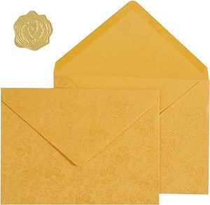 Custom <strong>5x7</strong> Card <strong>Envelopes</strong> V Flap Luxury Mailing <strong>Envelopes</strong> Wedding <strong>Envelope</strong> with Gold Stickers for Invitations Baby Shower - Product Image 2