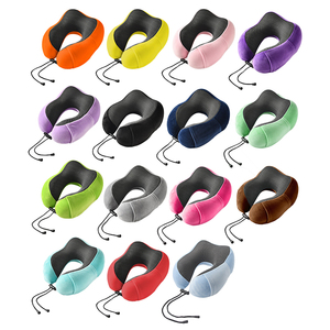Oreiller de voyage ergonomique en U avec boucle réglable et poche latérale pour le soutien du cou et le soulagement de la fatigue au bureau - Product Image 2