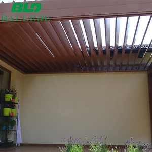 Gazebo de Jardín Automático Impermeable de 4x7m, Pérgola Retráctil Motorizada con Puerta Corredera de Vidrio - Product Image 6