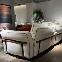 Ensemble de canapés sectionnels en cuir de haute qualité, salon de luxe, style italien, meubles sur mesure pour hôtel, appartement