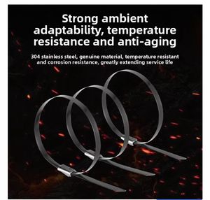 Bridas para cables de acero inoxidable de 4,6mm Diseño de bola autoblocante para un empaquetado seguro - Product Image 3