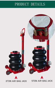 Hochwertiger Tragbarer Pneumatischer 3-Tonnen-Wagenheber mit Dreifach-Luftkissen aus Stahl - Product Image 6