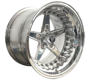 ล้อแม็กซ์ Drag Wheel 15X8 5X120.65 ET-6 ขัดเงาด้วยมือทั้งหมด Race Master Autodrag Convo Pro Street Pro Drag Star - Product Image 1