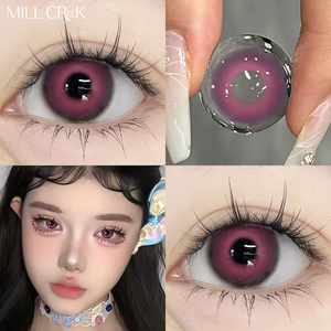 Lentilles de contact <span class=keywords><strong>Halloween</strong></span> exagérées, douces, trois tons, design audacieux pour cosplay, fête costumée, vente en gros - Product Image 3
