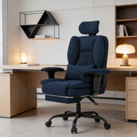 Chaise de bureau ergonomique de haute qualité, réglable, pivotante à 360°, durable, pour le gaming, avec support lombaire et appui-tête.