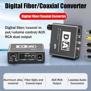 Amplificateur TUTI DAC, convertisseur <span class=keywords><strong>audio</strong></span> numérique-<span class=keywords><strong>analogique</strong></span> 3,5 mm avec <span class=keywords><strong>adaptateur</strong></span> optique bidirectionnel en alliage d'aluminium - Product Image 4