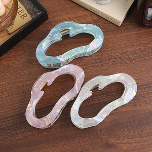 Pince à cheveux Qian Jin 11,5 cm en PVC, mignonne, élégante, style dessin animé, pour femmes et filles, usage quotidien et fêtes - Product Image 3