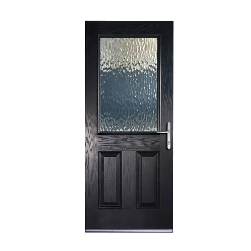 Fangda simples design metade glazed composto portas