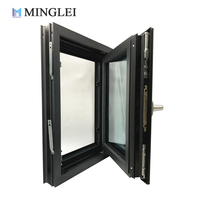 MINGLEI Fenêtres et portes préfabriquées Fabricants de fenêtres à battants en aluminium sur mesure Triple vitrage Fenêtre à battants