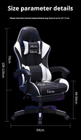 Chaise de jeu PC en cuir inclinable ergonomique confortable de haute qualité chaise d'ordinateur de bureau tournante moderne et économique