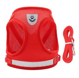 Harnais pour animaux de compagnie en maille douce réfléchissante Offre Spéciale, harnais pour chien sans traction avec laisse pour la marche - Product Image 5