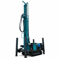 Foreuse hydraulique 300B 300m pour puits d'eau, machine de forage sur chenilles 6.8T, pompe à engrenages 85kW pour travaux de forage en eau profonde