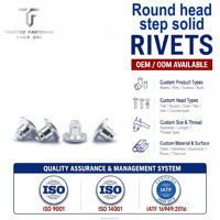 Rivets à tête ronde en aluminium poli TianFang, taille personnalisée, pour panneaux d'équipement, service de dessin et de fourniture directe sur mesure