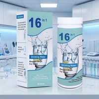 Bâtonnets de test d'eau potable à domicile, bandelettes de test d'eau 16-en-1 pour l'eau du robinet et de puits