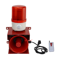 Alarme sonore et lumineuse à détection de présence humaine 130 dB, balise d'avertissement LED stroboscopique murale IP54, sirène visuelle et sonore à capteur de mouvement