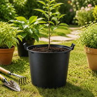 Promotion : Grand pot de jardin robuste et léger, de haute qualité, au design moderne et minimaliste, idéal pour l'extérieur