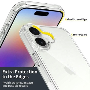 Tốt Nhất Bán 1.5Mm Cứng Rõ Ràng PC Điện Thoại Di Động Trường Hợp Đối Với <span class=keywords><strong>Apple</strong></span> <span class=keywords><strong>iPhone</strong></span> X XR 11 12 13 14 15 16 17 Pro Max Chống Sốc Phụ Kiện Bìa - Product Image 4