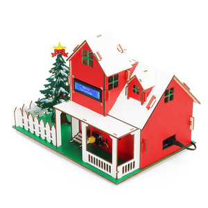 Kit de maison de Noël intelligente compatible avec Arduino Nano, projet éducatif DIY en électronique STEM pour l'apprentissage à domicile - Product Image 3