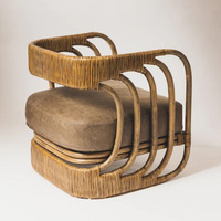 Fauteuils de lecture et de relaxation en fer à dossier haut pour salon et café, imperméables et résistants aux UV, design moderne, mobilier de maison, vente en gros