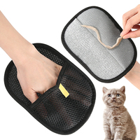 Gant de nettoyage des poils à double action avec picots, anti-statique, pour l'élimination des peluches et la collecte des poils, usage domestique