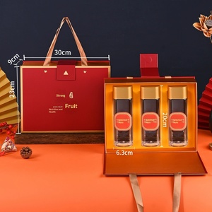 Custom Printed Waffle Gift <b>Box</b> for Nuts, Snacks & Festive <b>Treats</b> with Handle - Product Image 3