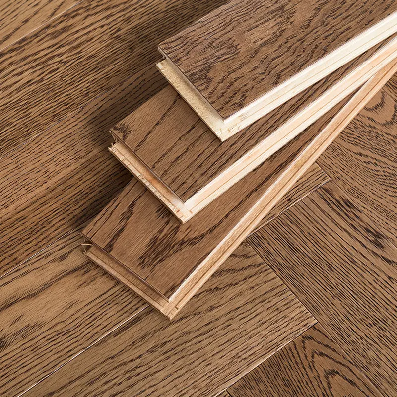 European Engineered Hardwood Flooring Solid Wood Brown Hardwood Oak Floor