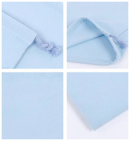 Sac à cordon en polyester épaissi personnalisé en gros, plusieurs couleurs, logo imprimé, petite pochette cadeau, sac de fête pour mariage
