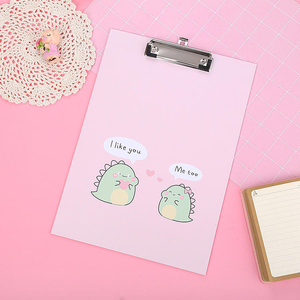 Bloc-notes dinosaure de dessin animé A4 avec clip, produits de classement Kawaii, bloc-notes de bureau scolaire, dossier - Product Image 2