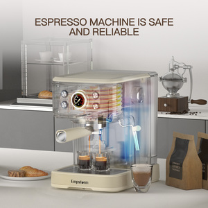 เครื่องชงกาแฟเอสเพรสโซ่กึ่งอัตโนมัติรุ่น 04E ทำจากอะลูมิเนียม เหมาะสำหรับใช้ในบ้าน สำนักงาน โรงแรม ขายดี ใช้ไฟ 220V/120V - Product Image 2