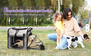 Nouveau design écologique, sac de transport pliable multifonctionnel pour animaux de compagnie en tissu Oxford, fermeture à bouton pour petits animaux, chiens jusqu'à 5 kg, pour vélo - Product Image 3