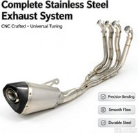 Système d'échappement complet de course modifié de qualité européenne pour moto V8, compatible JOG V8, DIO, BWS, ZX, DIO90, RR, DIO 26AA, ZX 26AA