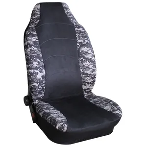Wholesale hooded car single camouflage canvas+single mesh front seat cover