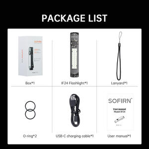 Linterna LED Recargable IF24, Mini Linterna EDC, Resistente al Agua IP68, 2000 Lúmenes, 16 Modos de Color, Cuerpo de Aleación de Aluminio, Tecnología <span class=keywords><strong>ATR</strong></span> - Product Image 2