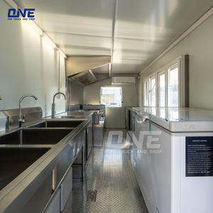 عربة طعام متنقلة من الألومنيوم والألياف الزجاجية بطول 20 قدمًا لبيع الهوت دوج والآيس كريم والوجبات الخفيفة - Product Image 4