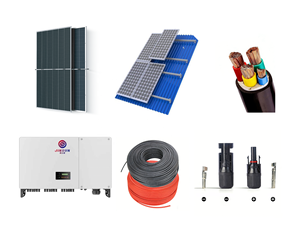 Industrial Commercial Monocrystalline Silicon Photovoltaic Grid-<b>Connected</b> System PWM/MPPT Lithium-Ion <b>Battery</b> 20-50kW 380V/400V - Product Image 1