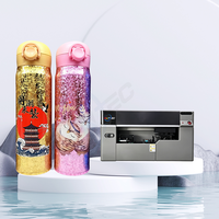 Impresora UV de alta resolución para cilindros de 360 grados, para botellas de vino, cerveza, perfume, botellas 3D de China, impresión de botellas Suntec, impresora de botellas para tiendas de regalos.