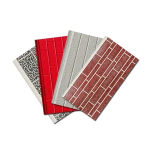 Bảng điều khiển cách nhiệt bên ngoài kim loại khắc PU Sandwich Panel Board ngoài trời tường Ốp bên ngoài kim loại siding - Product Image 3