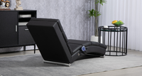 Chaise longue de massage moderne de haute qualité en cuir synthétique de luxe pour salon, villa et appartement