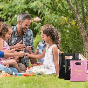 Sacs en plastique personnalisés en usine pour les entreprises Sacs à provisions de petites marchandises Sacs à poignée découpée au détail - Product Image 4