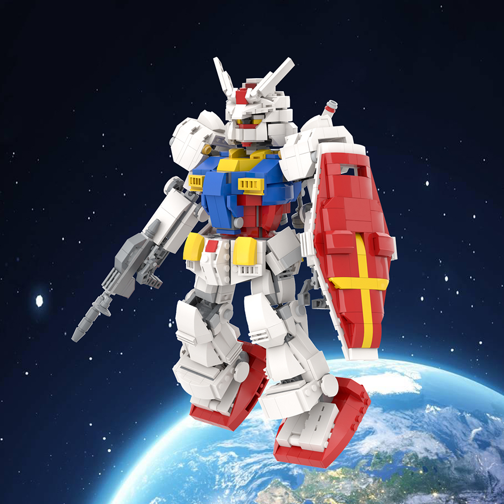 Leguoguo Gundam RX-78-2 Creat MOC MOOXI MOC1242 аниме фигурка игрушки блоки и модели строительные игрушки кукла