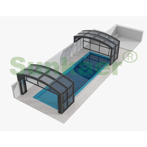 Couverture extérieure imperméable personnalisée d'écumoire électrique de couverture de <span class=keywords><strong>piscine</strong></span> à lattes de polycarbonate pour des bobines de couvertures de <span class=keywords><strong>piscine</strong></span> de piscines souterraines - Product Image 3