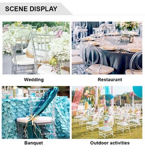 Sillas de plástico apilables portátiles para exteriores, tumbonas baratas para cenar para hoteles, villas, bodas, superventas, muebles para eventos - Product Image 6