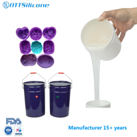 Caoutchouc de silicone liquide pour moules 25A pour la fabrication de moules alimentaires, caoutchouc de silicone liquide RTV-2