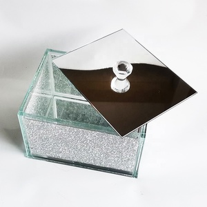 Contenitore per il Pane in <span class=keywords><strong>Vetro</strong></span> con Cristalli Luccicanti e Diamanti Frantumati, Porta Pane e Barattoli per la Cucina - Product Image 6