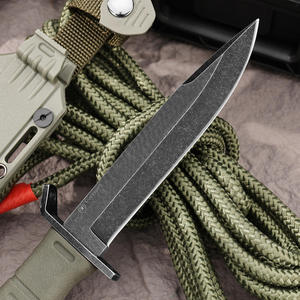 Cuchillo Bowie OEM de Acero Inoxidable con Mango de Plástico, Punta Recta, para Acampar al Aire Libre, Grosor de 3.9mm, para Corte - Product Image 3