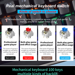 AFLION Hotswap Rgb Gamer Clavier Mécanique de Jeu 68 100 Touches 60% Teclado Mécanicien 3 Modes Claviers Clavier <span class=keywords><strong>Azerty</strong></span> - Product Image 6
