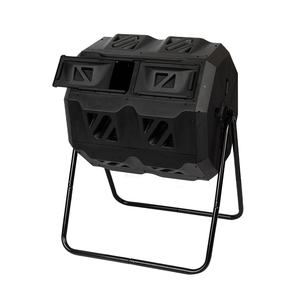 Ver ferme 160L 43 gallons noir Tumbling extérieur Composter jardin plastique bac à Composter - Product Image 2