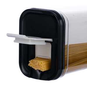 مجموعة حاويات تخزين طعام بلاستيكية شفافة بأغطية قابلة للتكديس قابلة لإعادة الاستخدام للوجبات الخفيفة الجافة ودقيق الأرز السباغيتي - Product Image 4