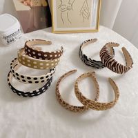 Bandeau éponge pour cheveux, imprimé léopard, 1 pièce, bandeau pour femmes, accessoire de coiffure, offre spéciale d'europe