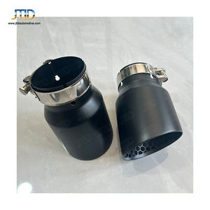 Schwarz Universal Glossy Matt Edelstahl Auspuffs pitzen Auspuffrohre - Product Image 3